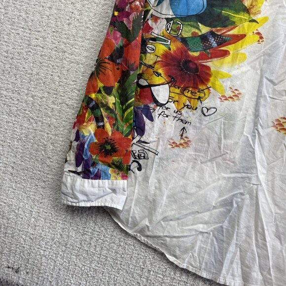 Desigual Colorful Floral Button-Down Shirt - Picture 13 of 15